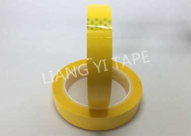SGS 66m 길이 노랑색 폴리에스테르 필름 배킹 점착성 절연 테이프